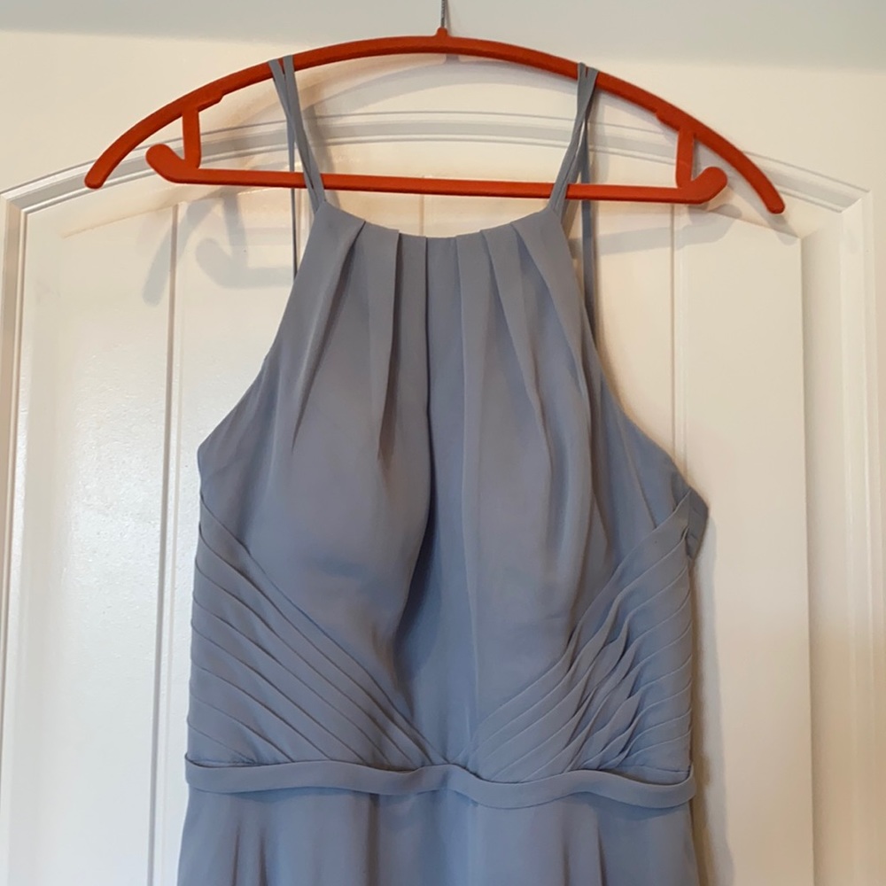 Azazie Melinda Dusty Blue Bridesmaid Dress